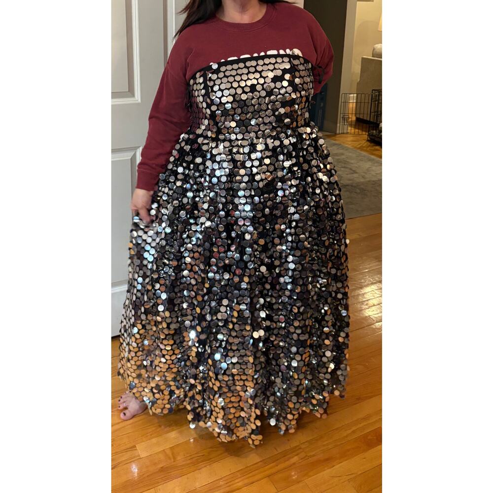Eloquii Paillette Dress With Big Skirt Size 22 NWT - Picture 3 of 13